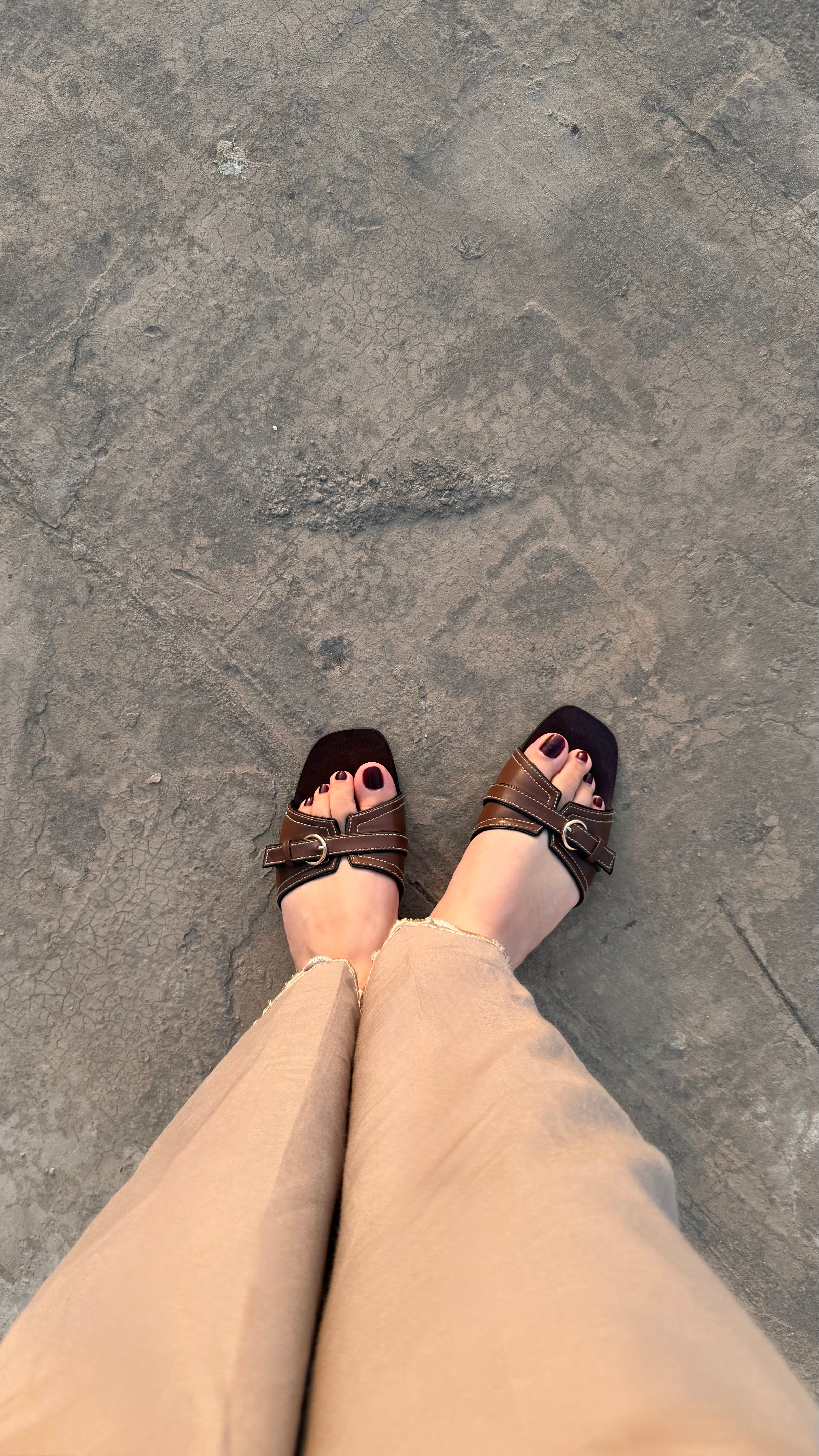WALNUT WALK SLIP-ON SANDALS (ZBN-25003)