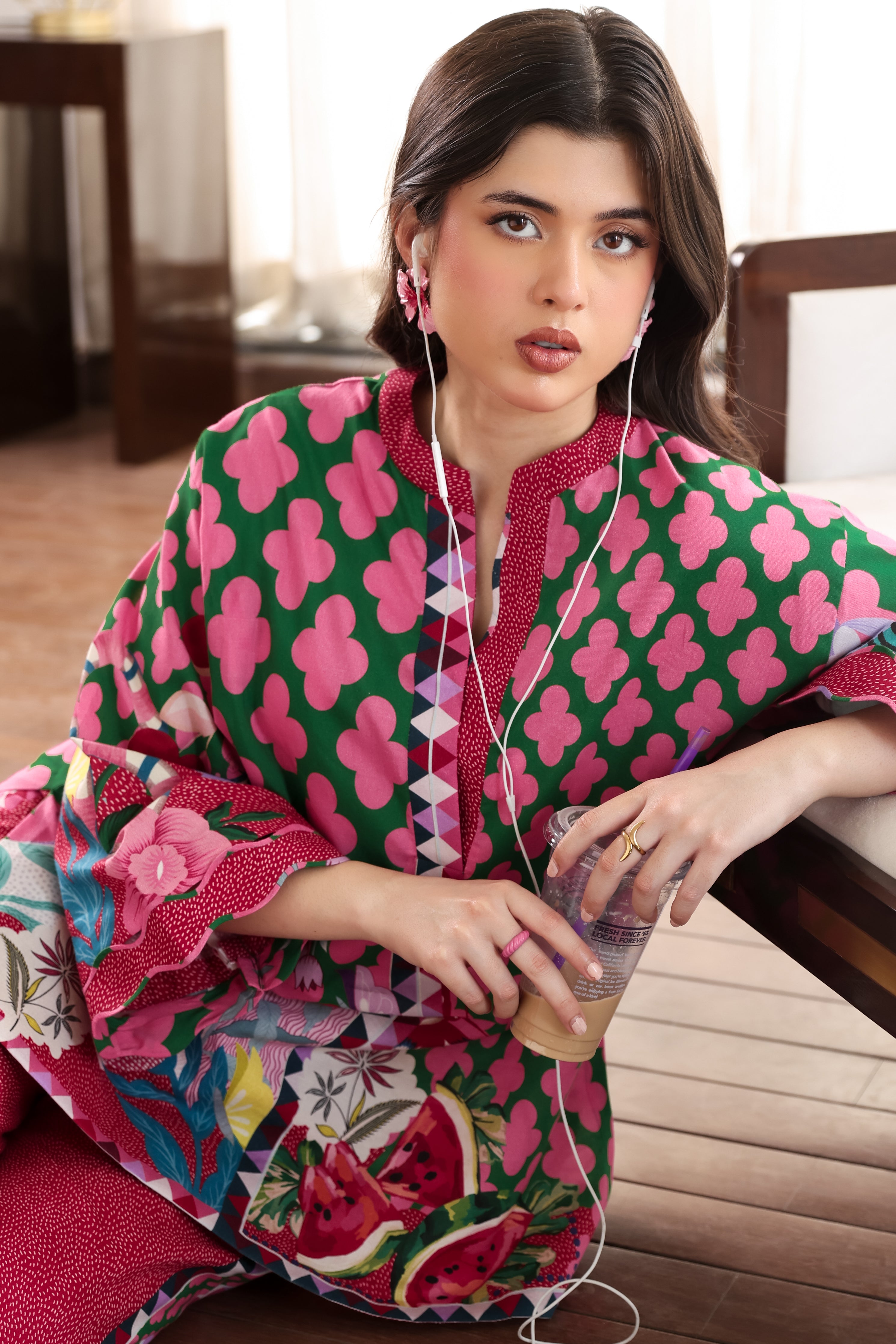 WATERMELON LUXURY PRINTED 2PCS SET (NPA2-25310)-READY TO WEAR