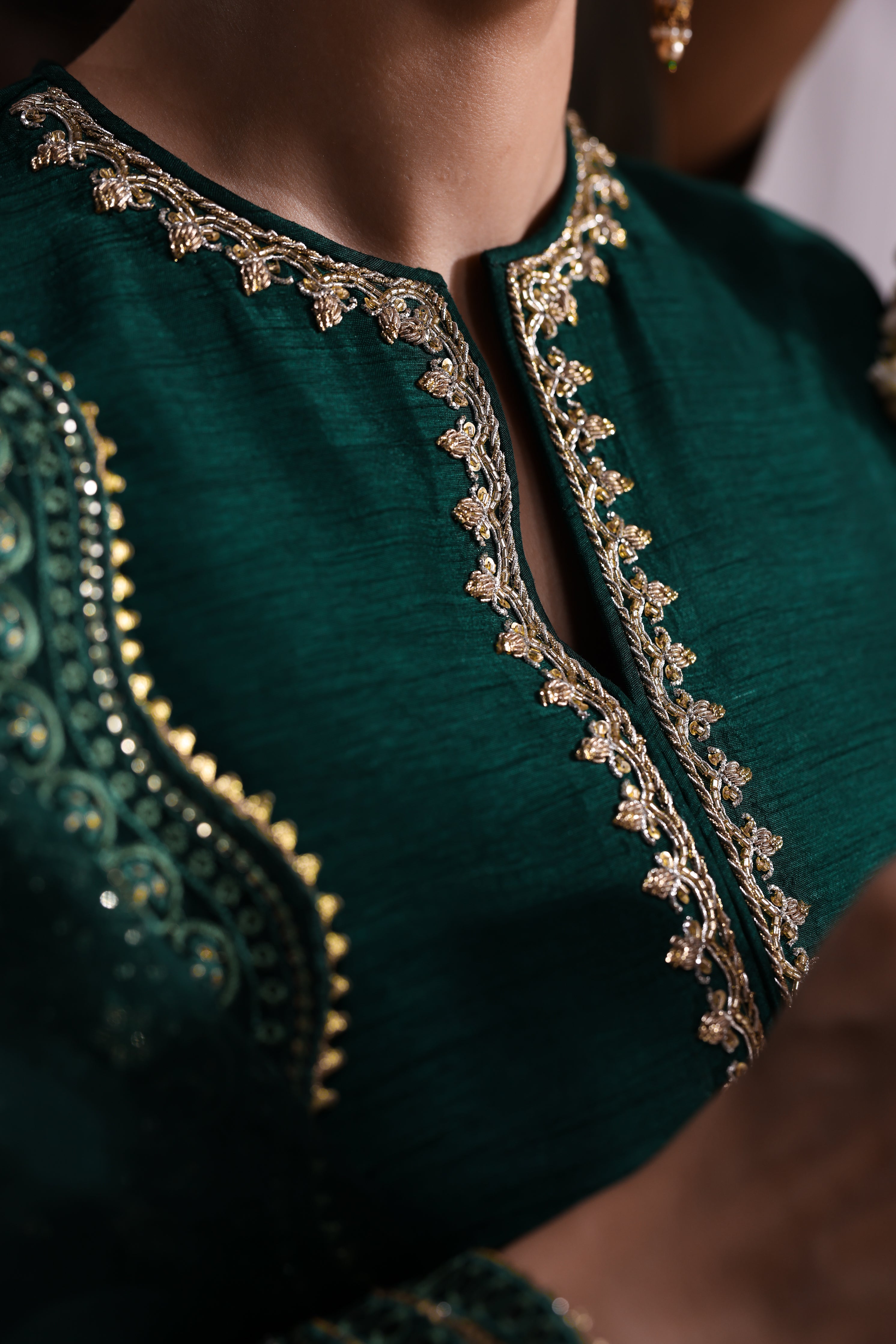 EMERALD GREEN LUXURY WEDDING EDIT 2025 (NPA3-25436) - Booked till Sept Oct taking Orders for Nov