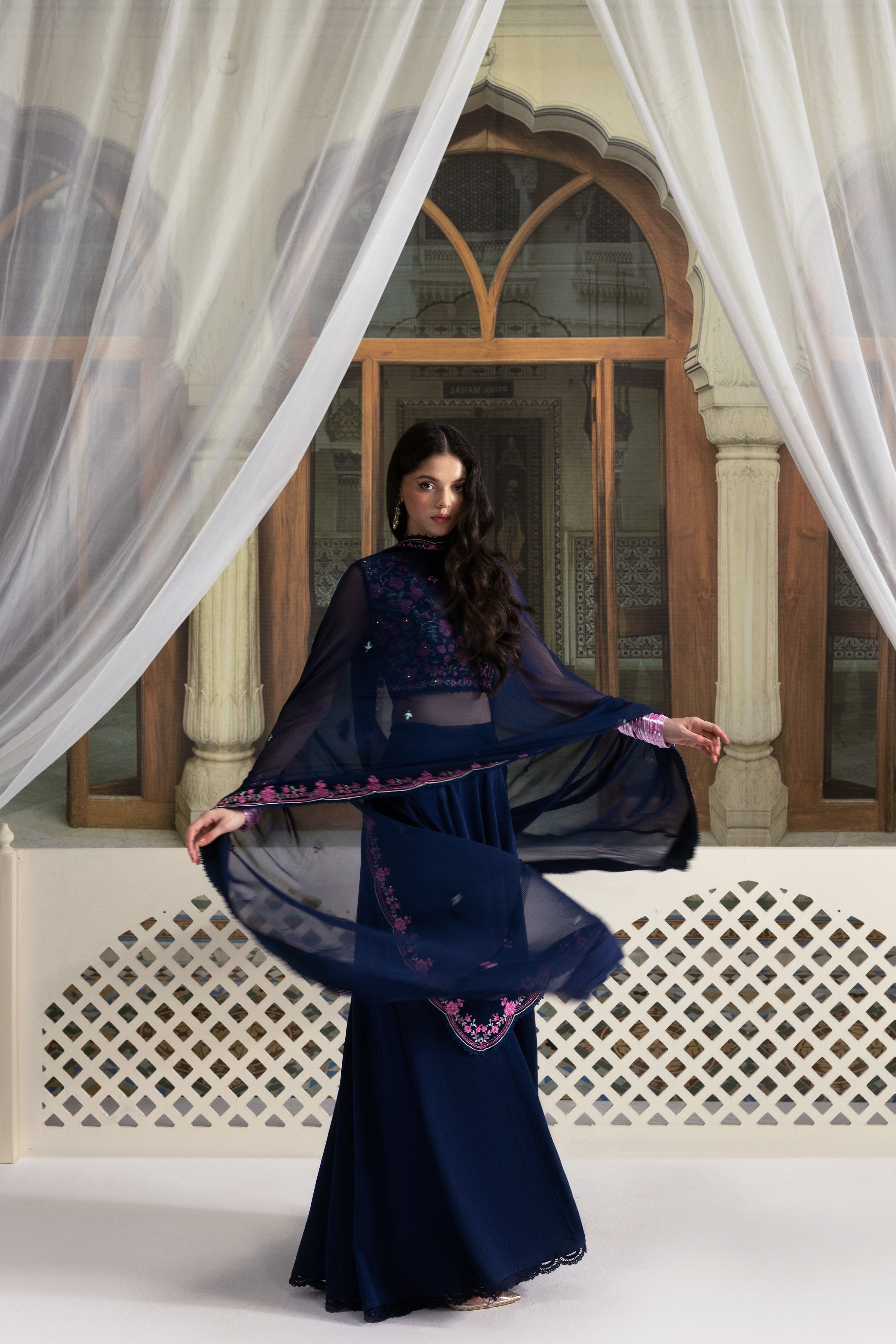 NAVY BLUE LEHENGA CHOLI WEDDING EDIT 2025 (NPA3-25434)