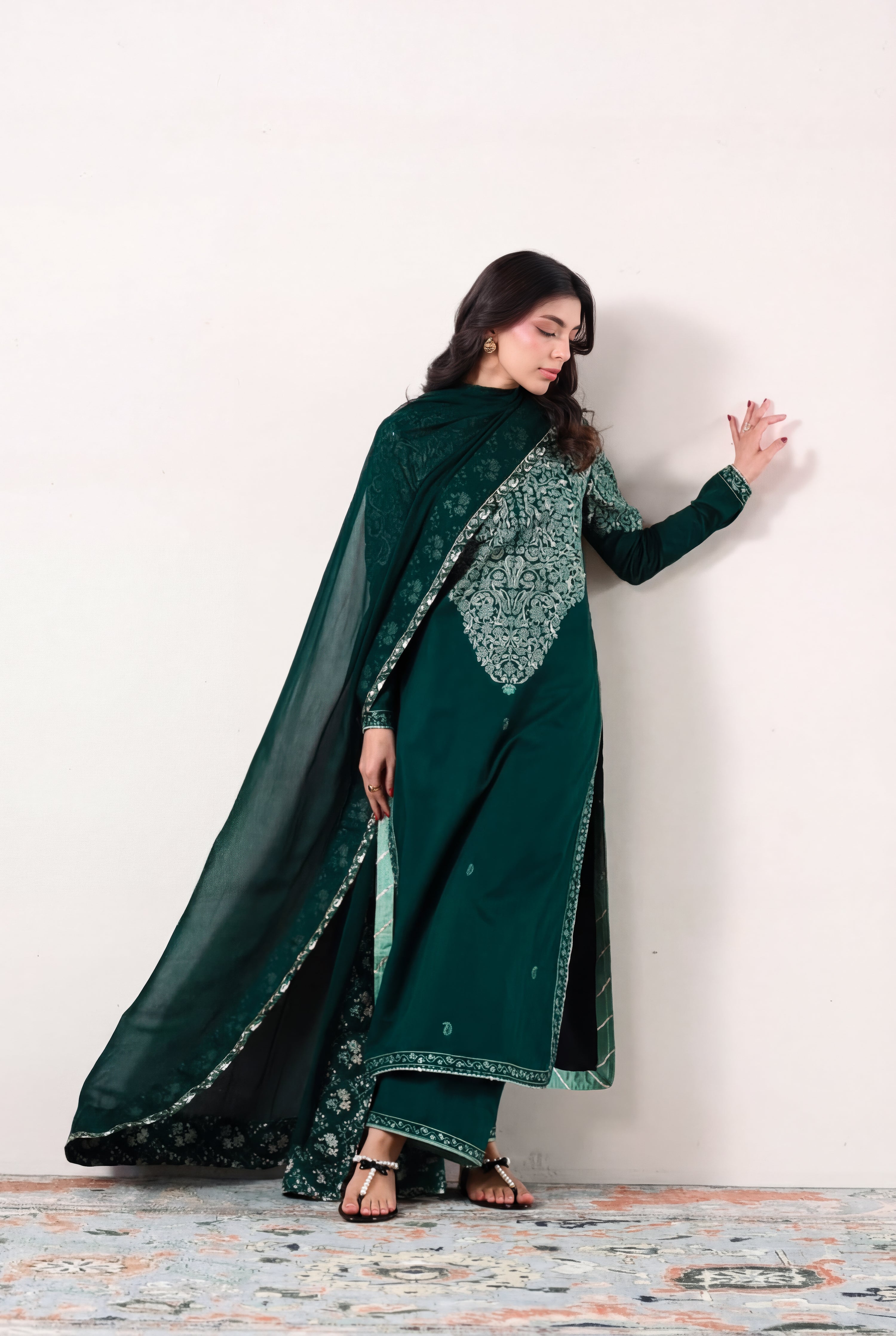 ELANO PEARL ANKLET SANDALS (ZBN-25004)