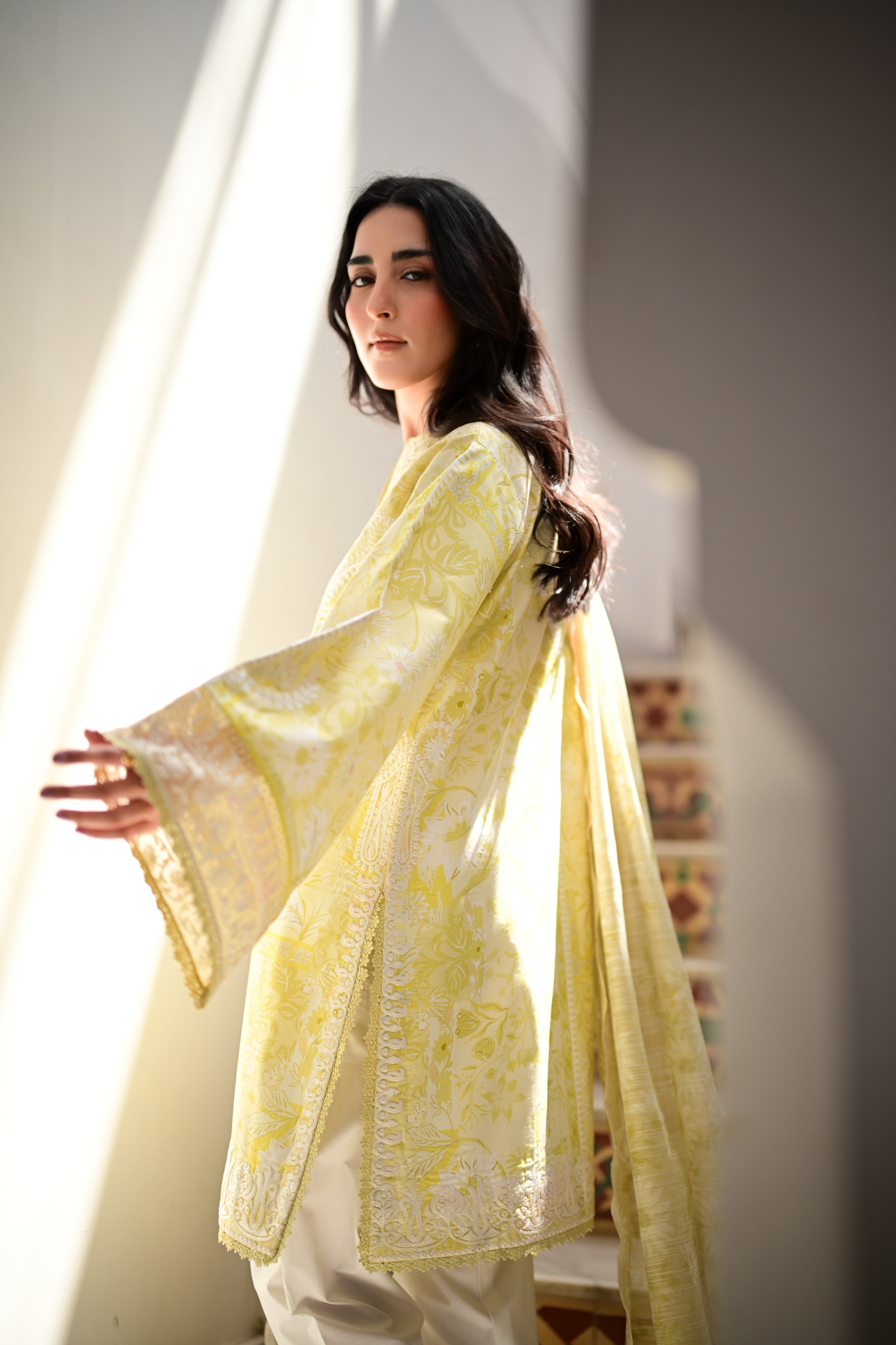LAYLA I - LUXURY PRINTED EMBROIDERED LAWN SET (NEL-26619) 2026