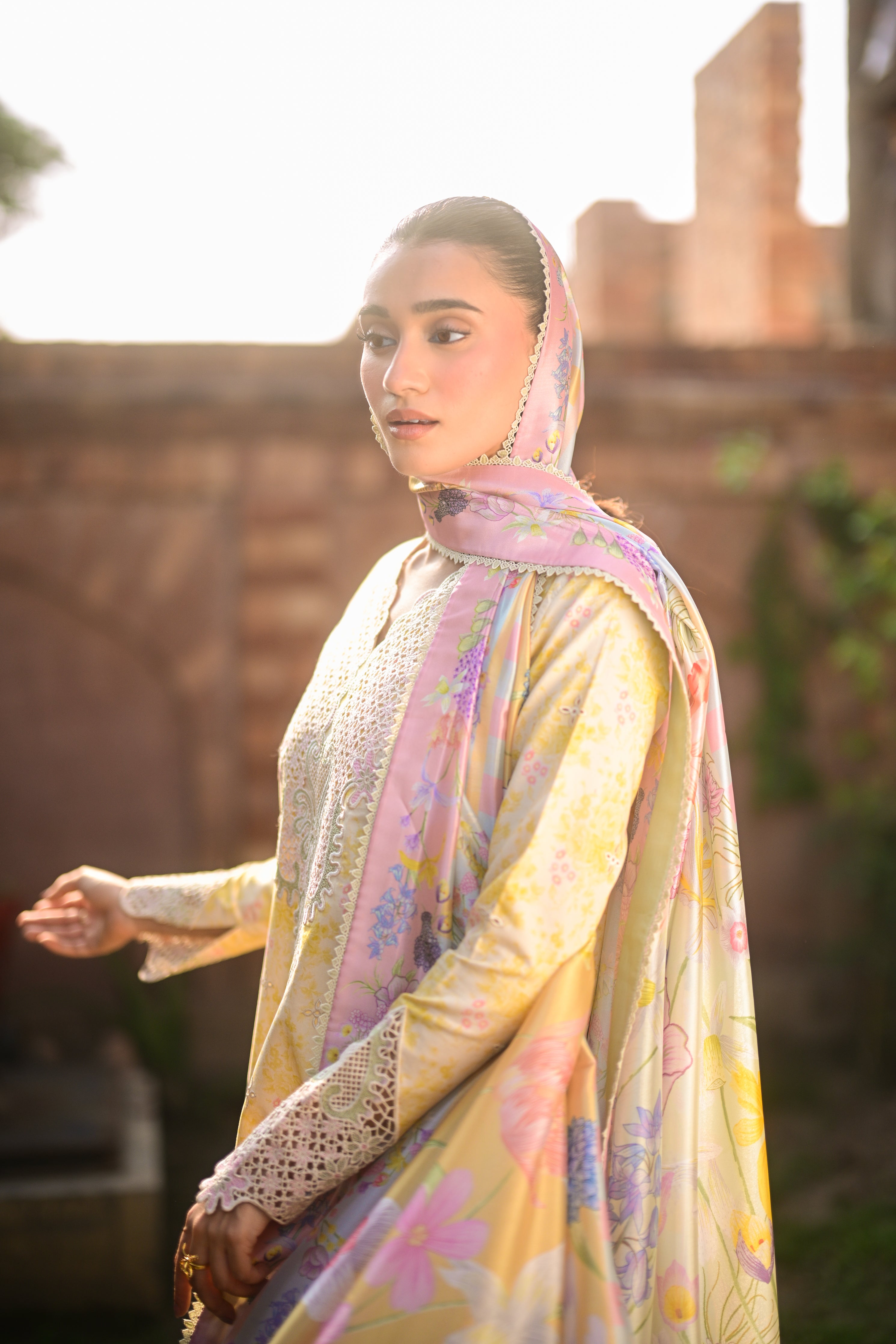 BUTTERCUP GARDEN LUXURY PRINTED EMBROIDERED LAWN SET (NEL-26620) - EID UL ADHA 2026