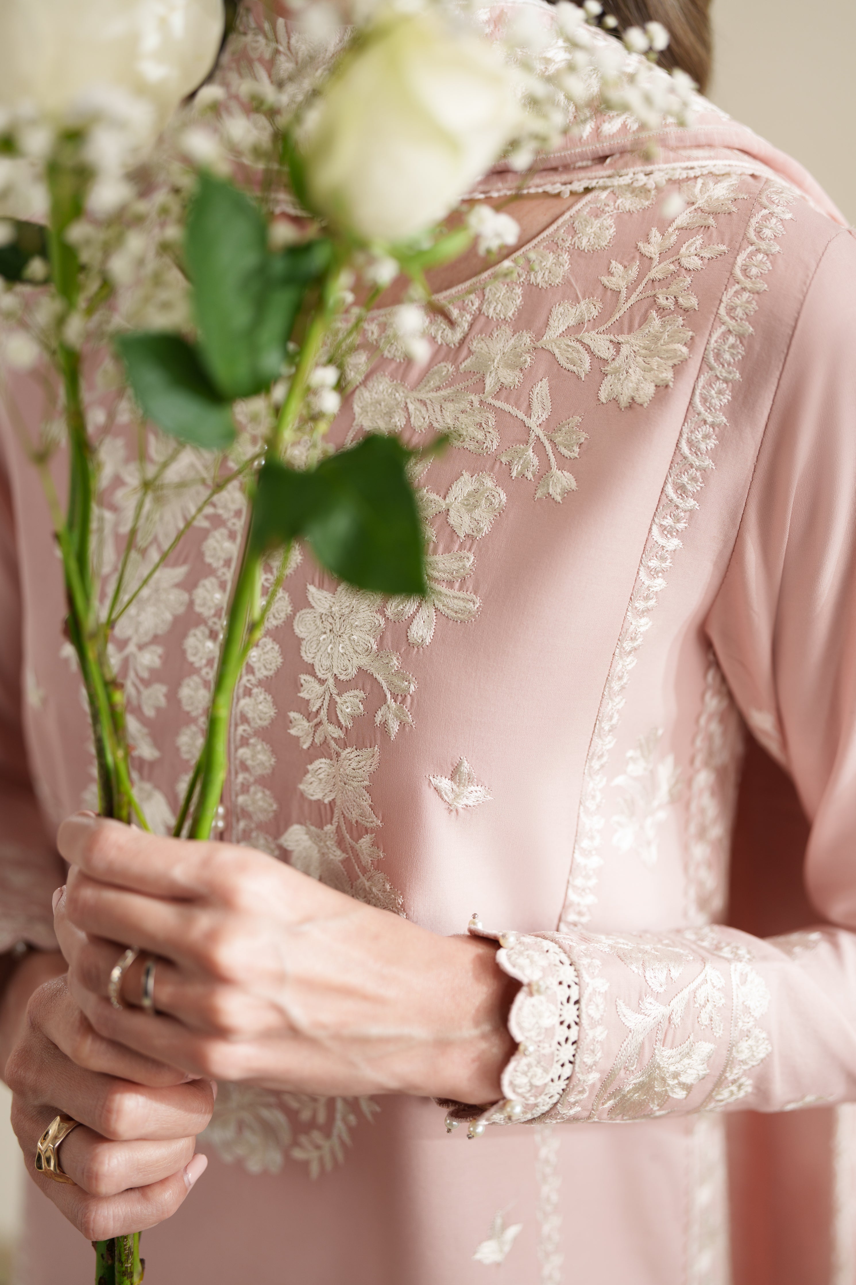 BLUSH PINK LUXURY EMBROIDERED 3PCS SET (NPA3-26424) - READY TO WEAR