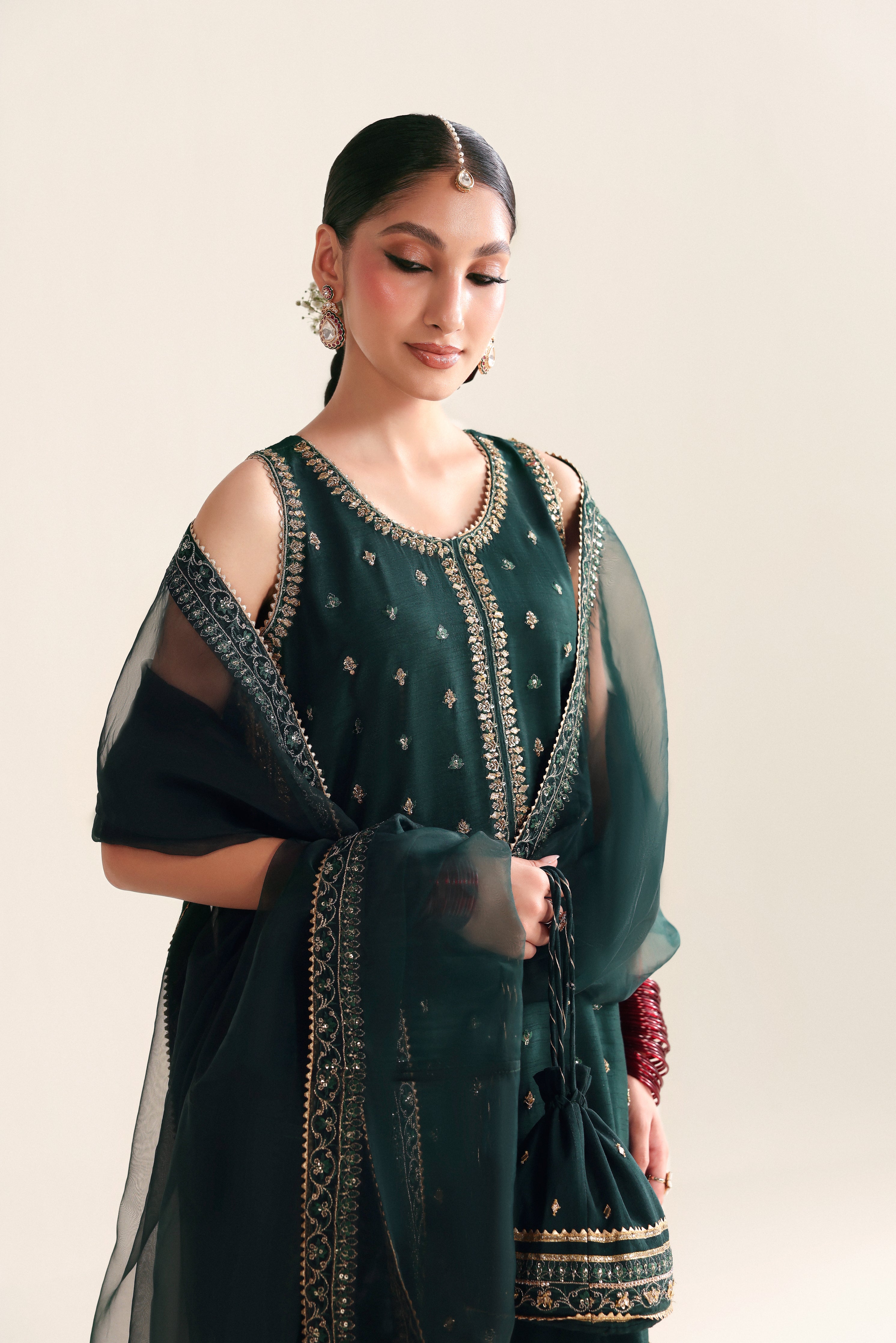 EMERALD GREEN LUXURY WEDDING EDIT - HANDWORKED 2026 (NPA3-26446)