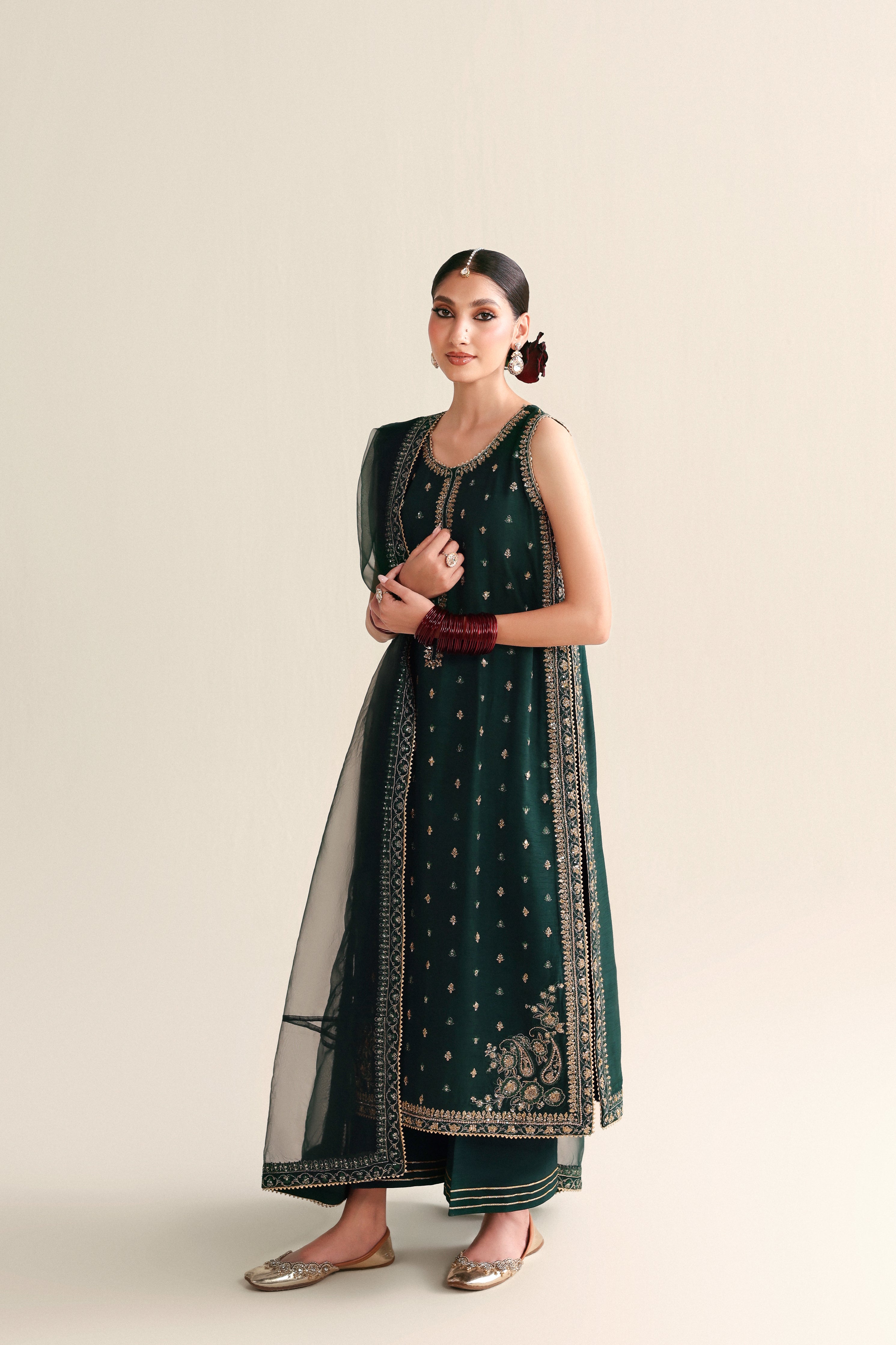 EMERALD GREEN LUXURY WEDDING EDIT - HANDWORKED 2026 (NPA3-26446)