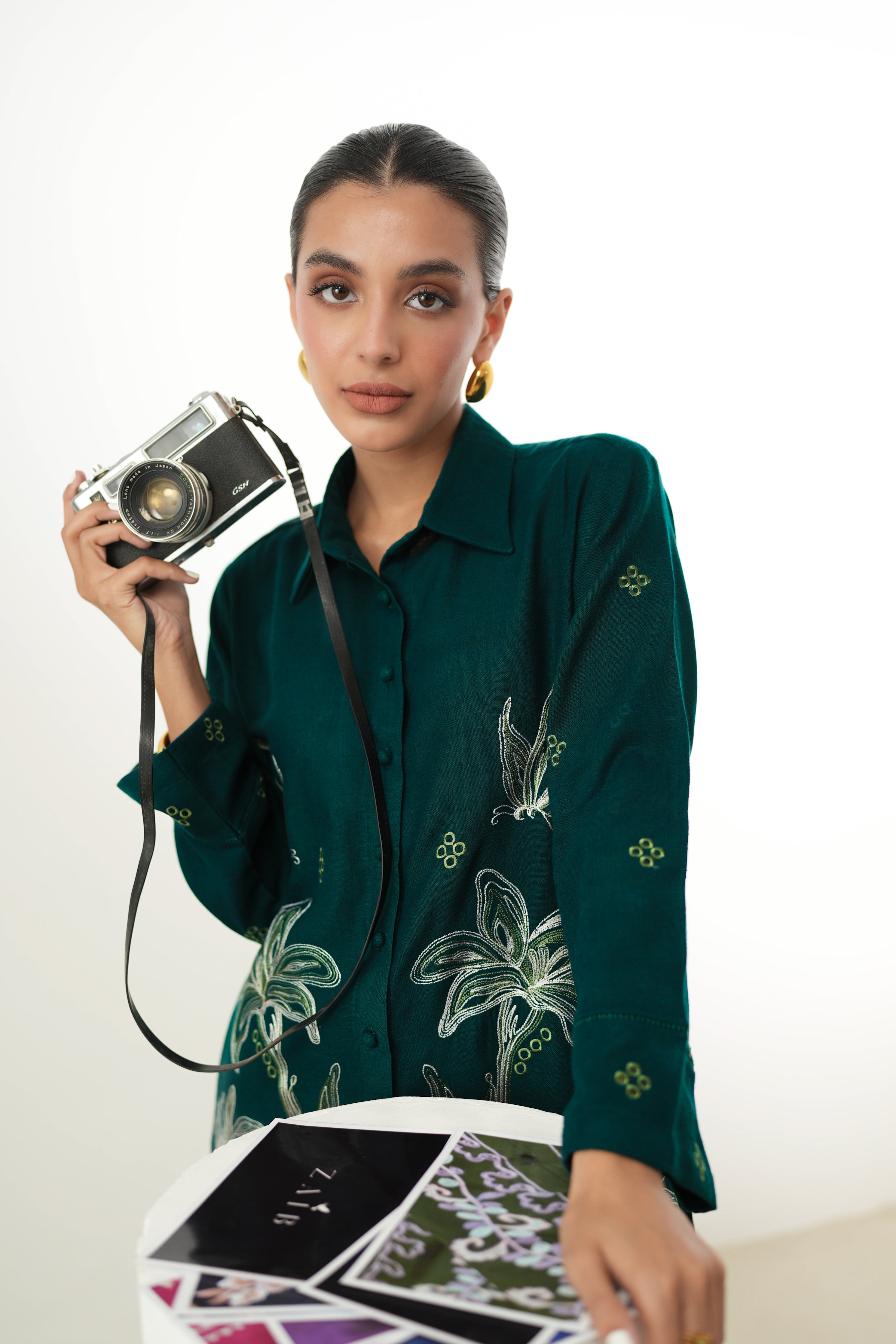 ZINC LUXURY EMBROIDERED FALL SET (NPA2-24314)