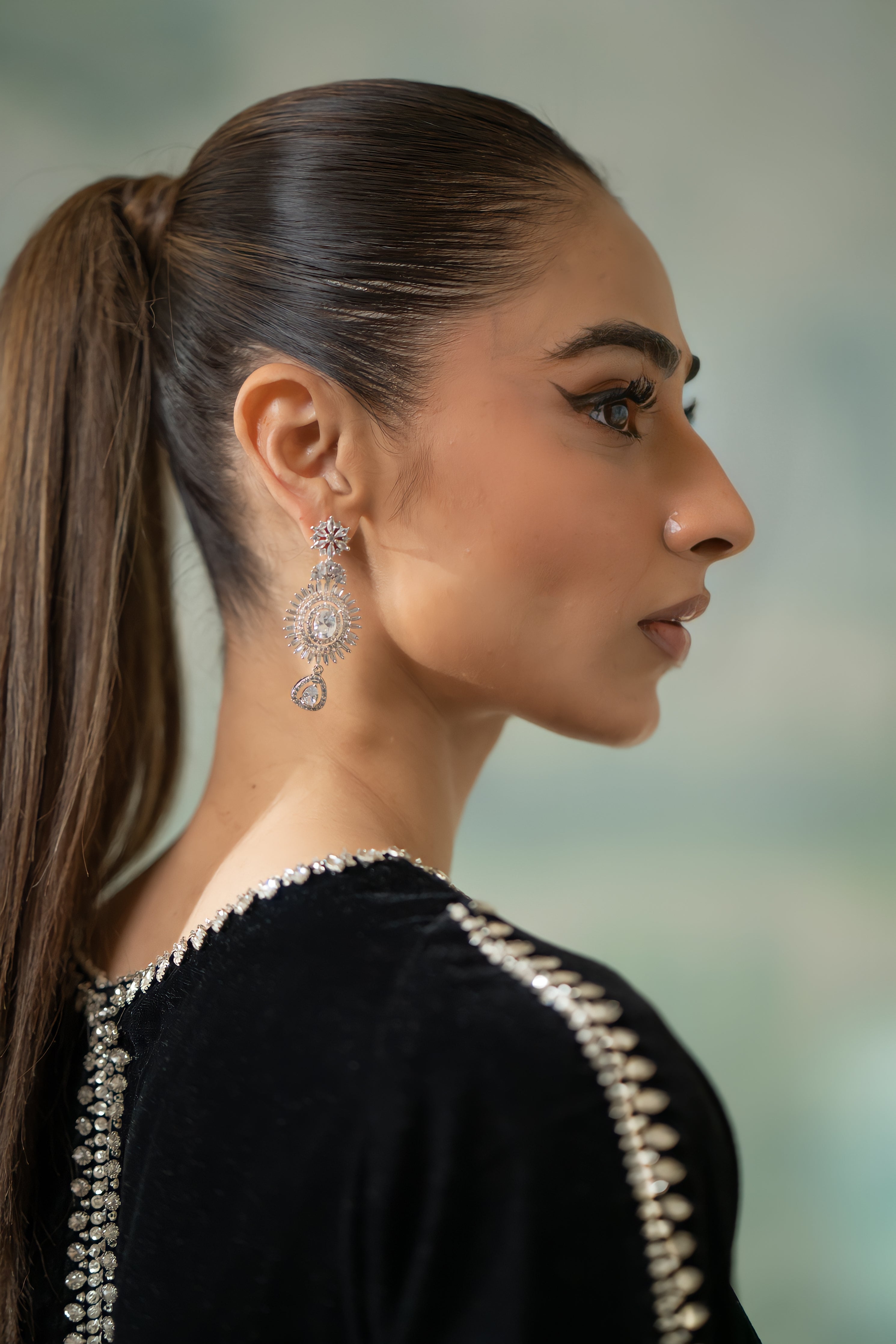 Black Velvet Crystals Set (NPA2-23343)