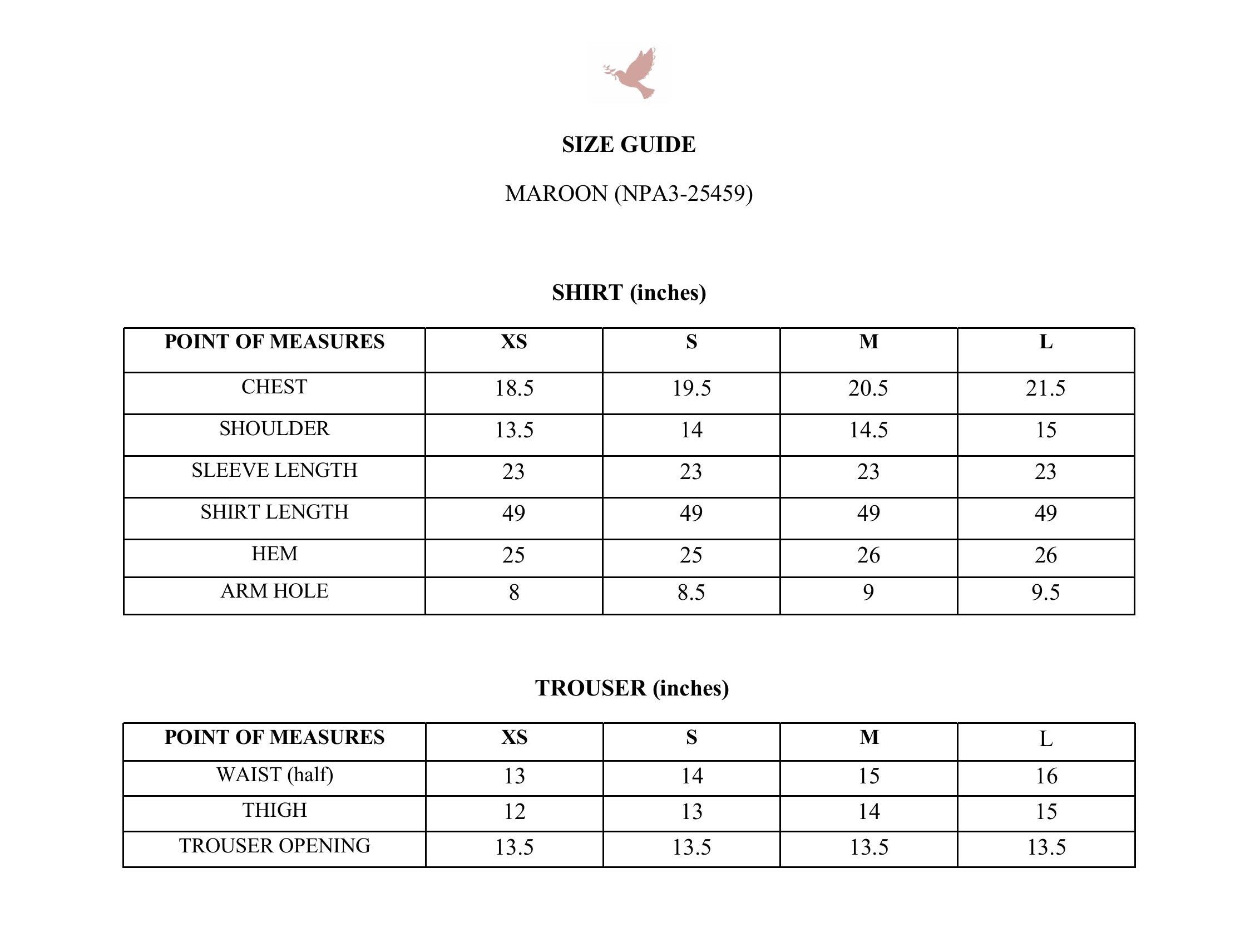 MAROON LUXURY VELVET COUTURE (NPA3-25459)