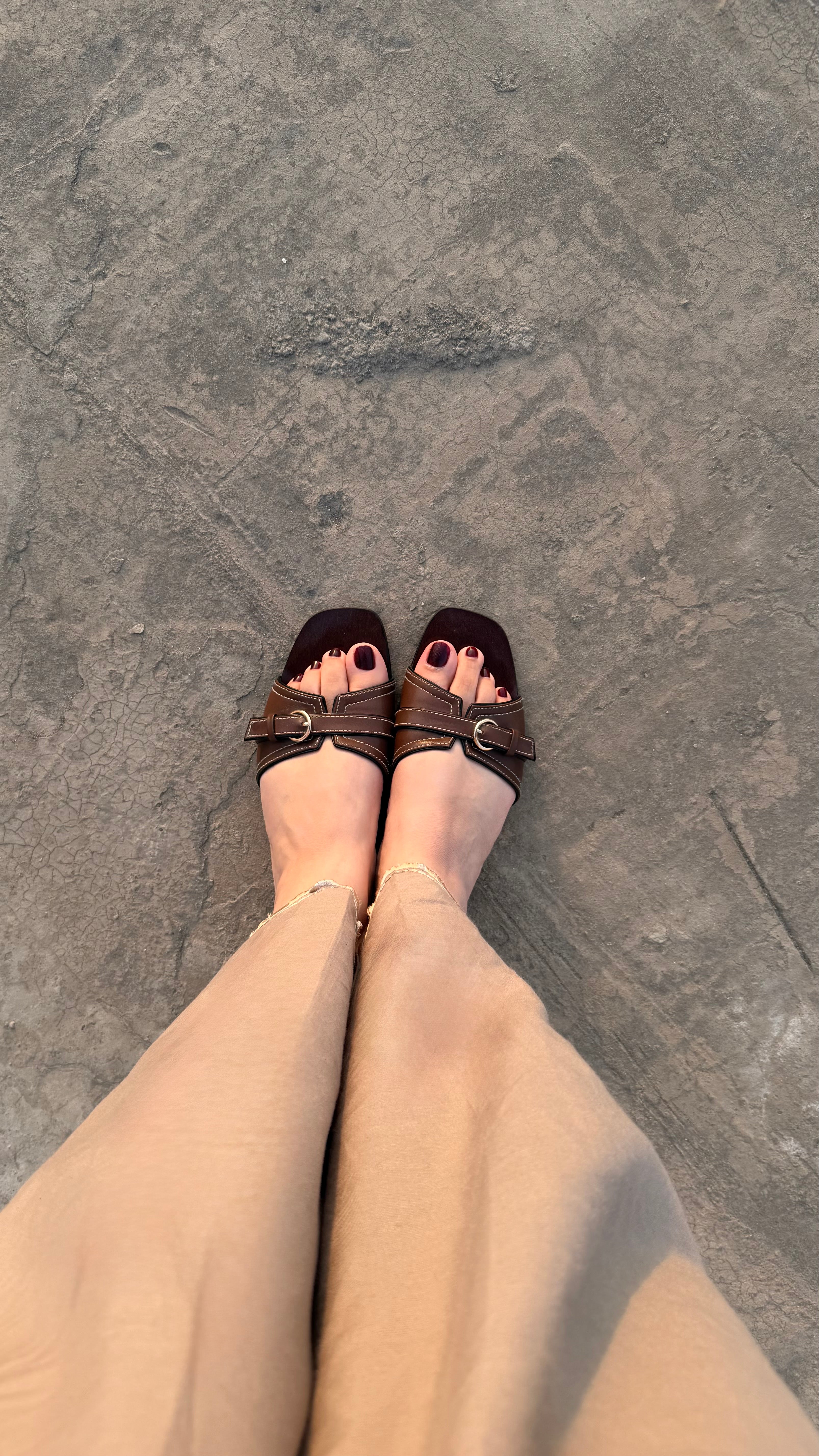 WALNUT WALK SLIP-ON SANDALS (ZBN-25003)