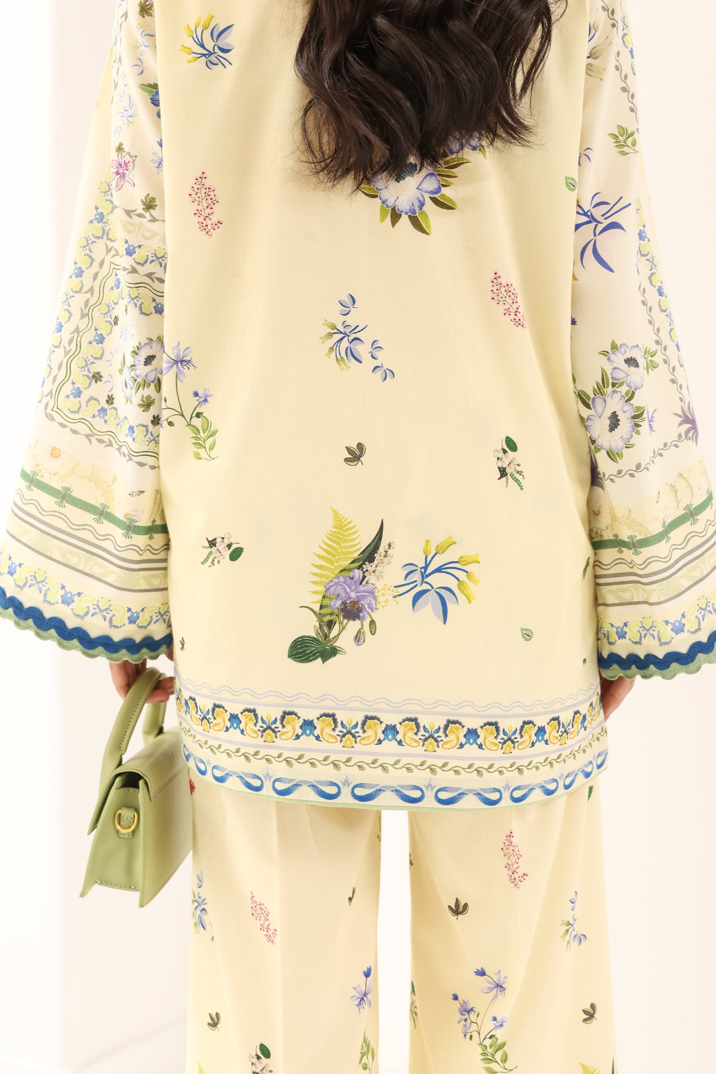 BUTTER YELLOW LUXURY PRINTED 2PCS SET (NPA2-25311) READY TO WEAR
