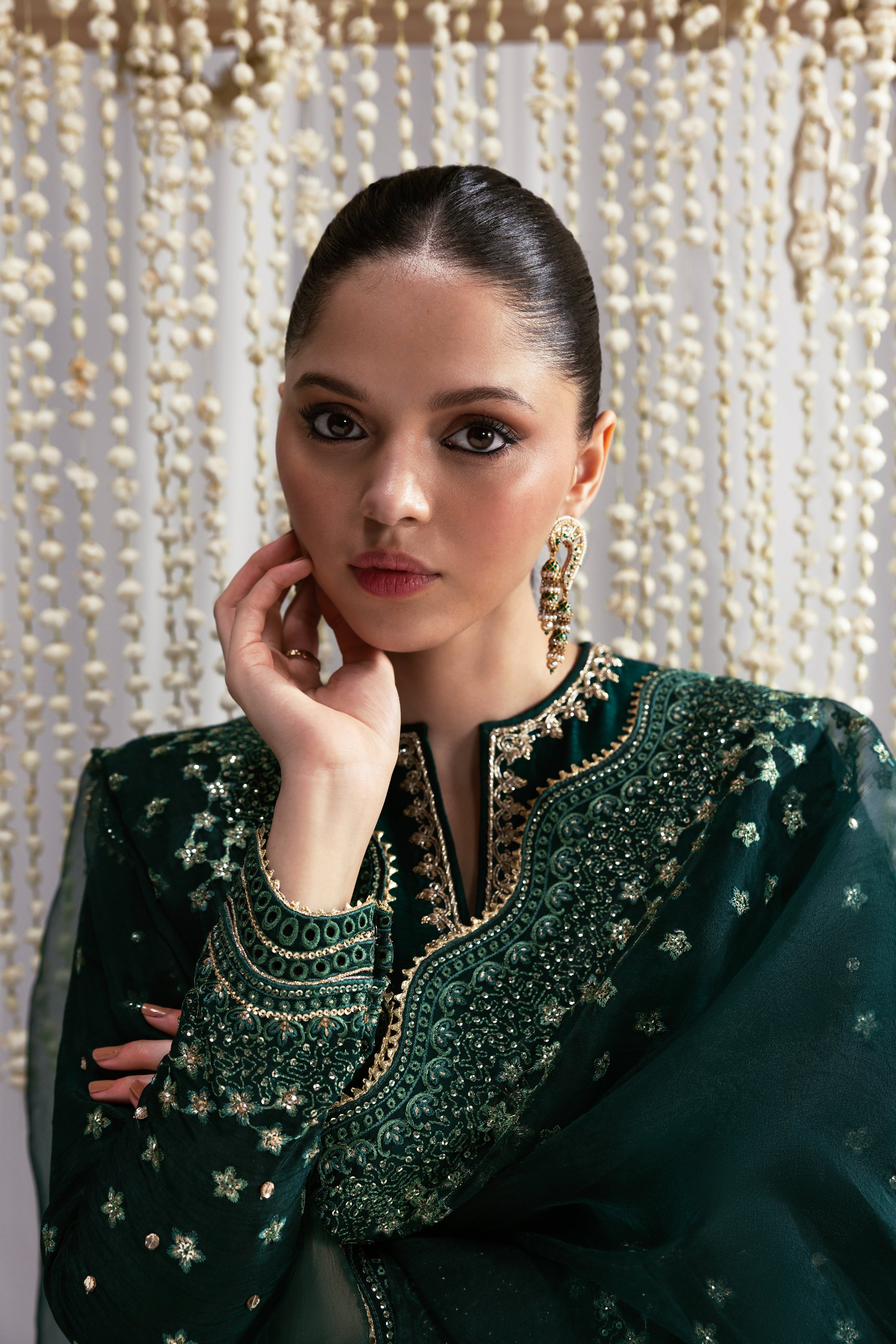 EMERALD GREEN LUXURY WEDDING EDIT 2025 (NPA3-25436) - Booked till Sept Oct taking Orders for Nov