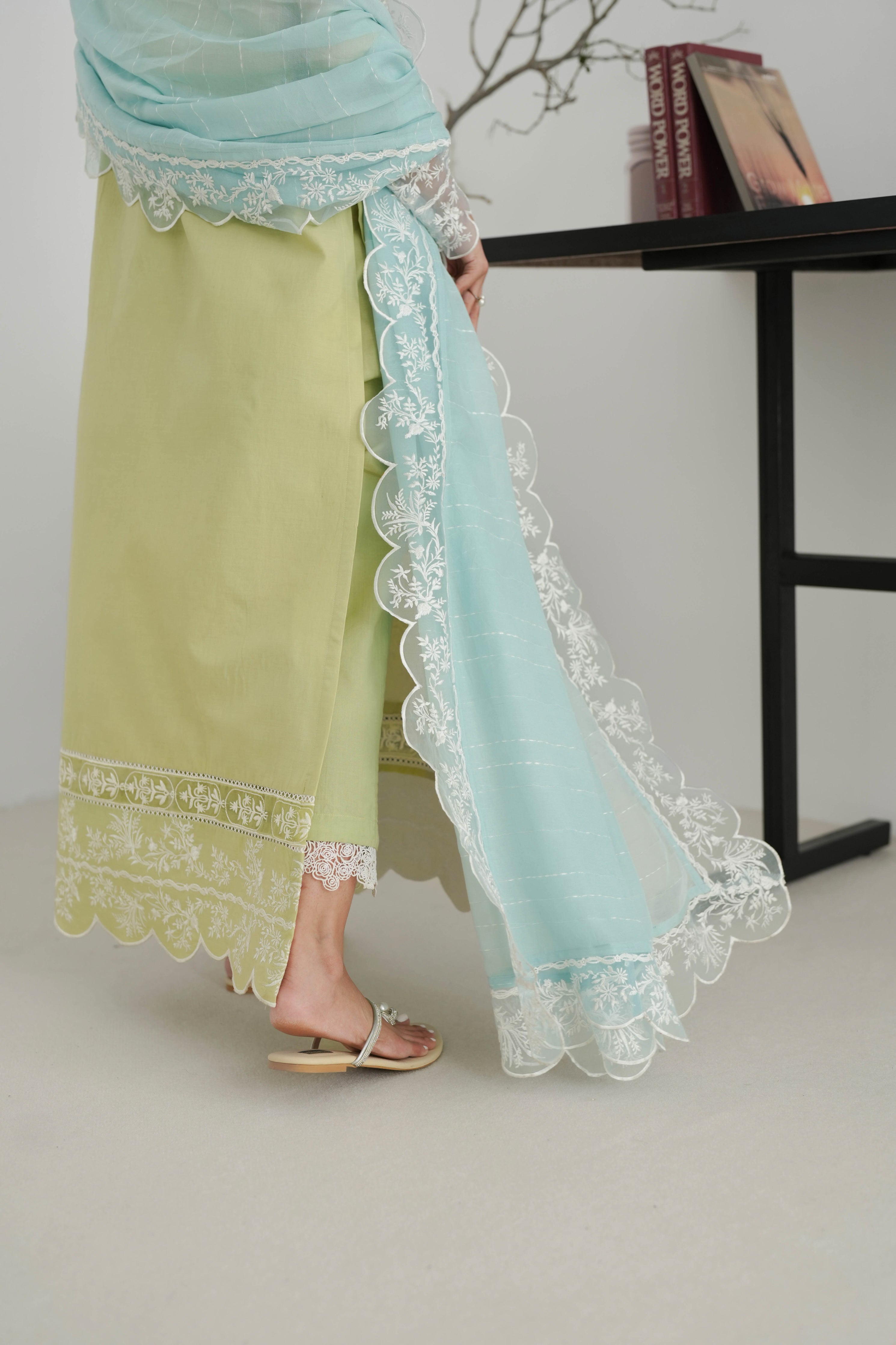 Pistachio Embroidered Lawn Set EID UL AZHA ‘24 NEL-24620