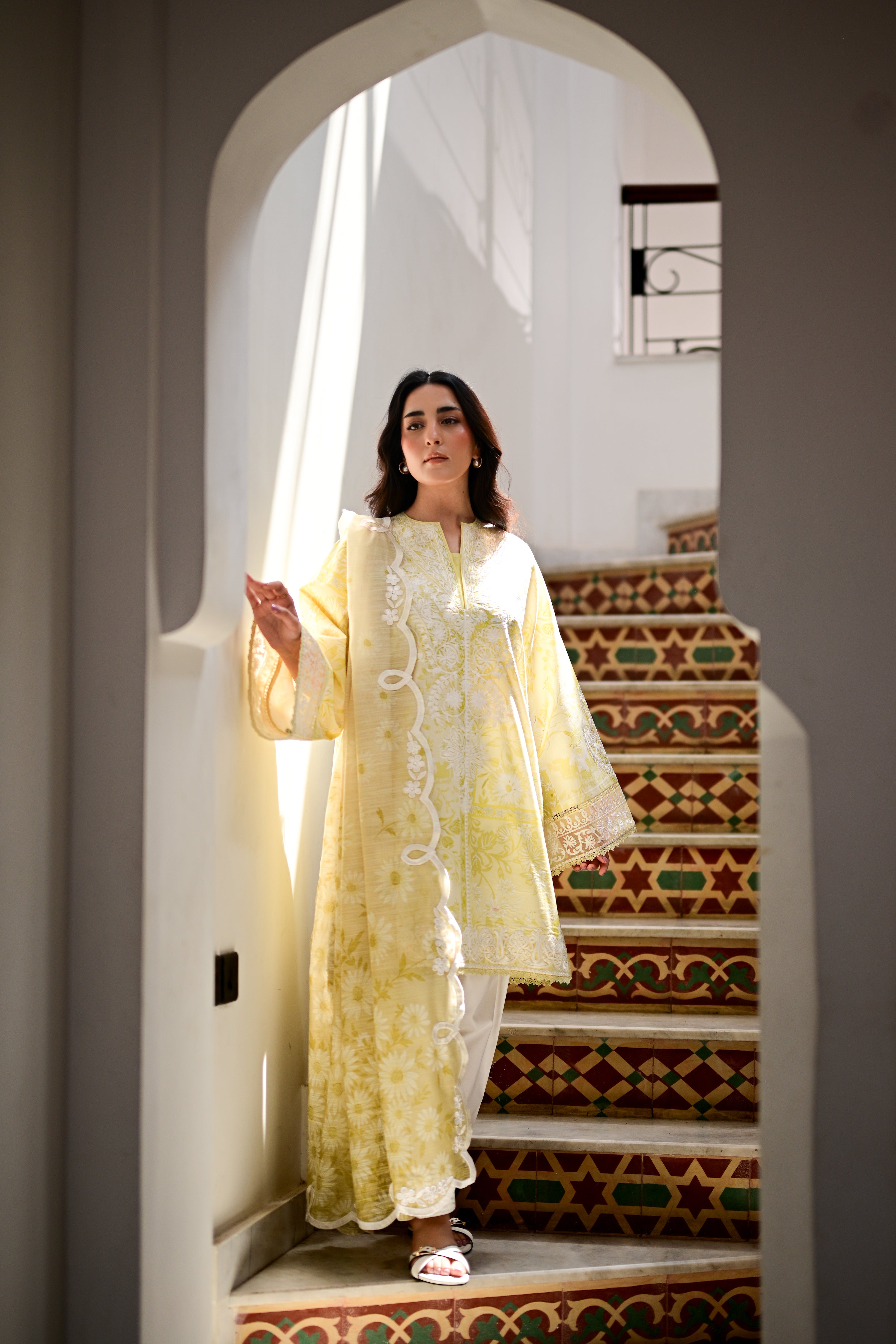 LAYLA I - LUXURY PRINTED EMBROIDERED LAWN SET (NEL-26619) EID UL ADHA 2026