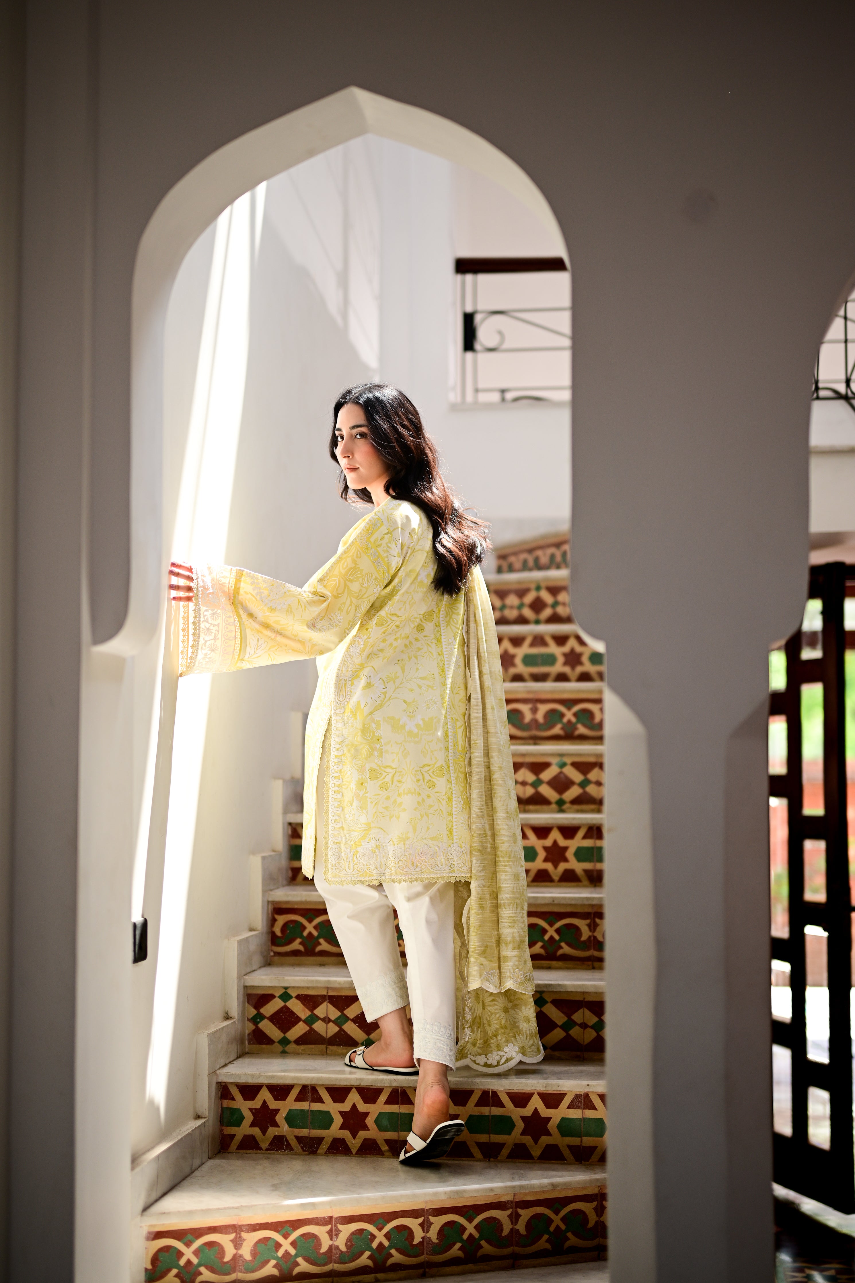 LAYLA I - LUXURY PRINTED EMBROIDERED LAWN SET (NEL-26619) 2026
