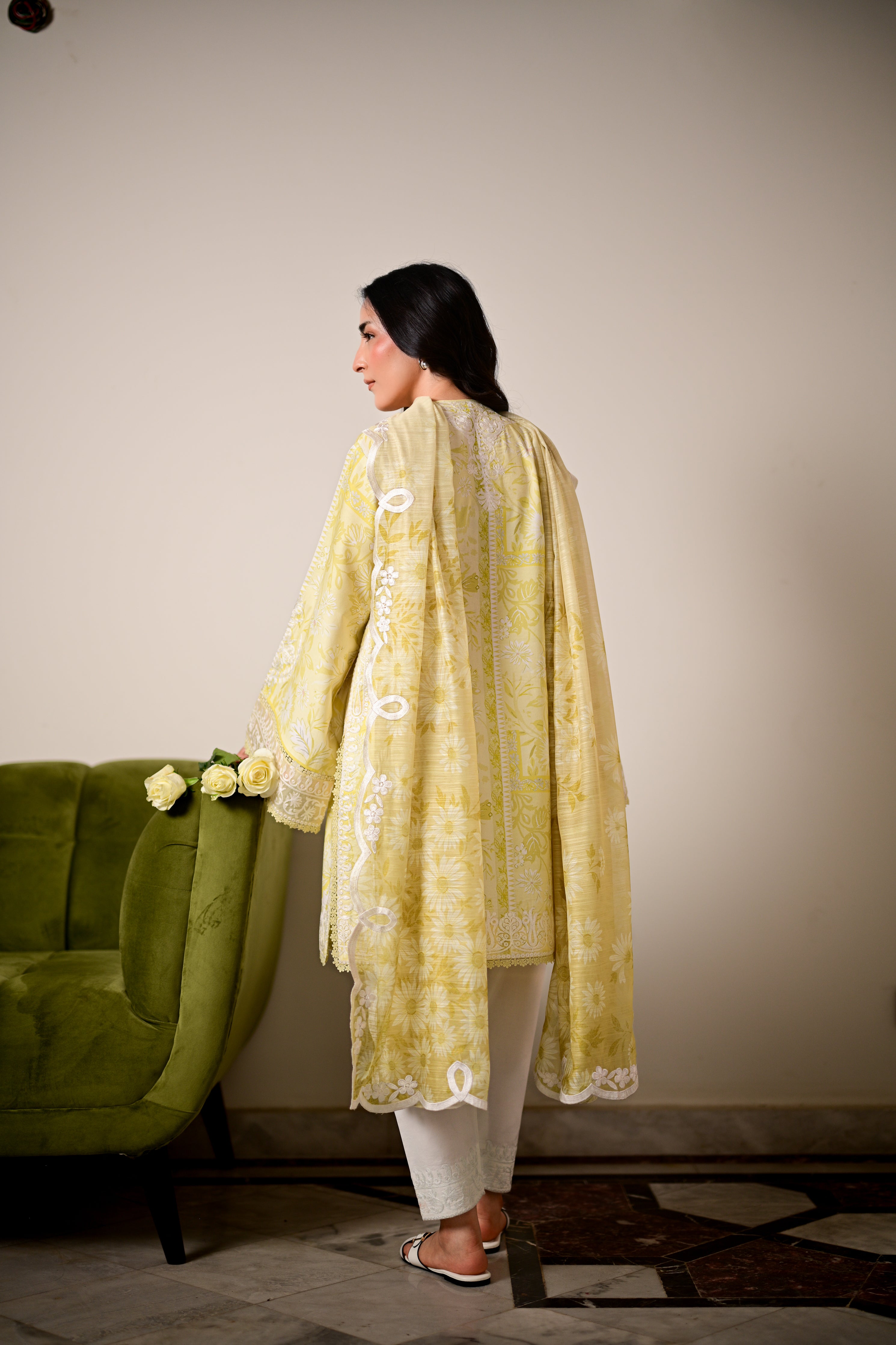 LAYLA I - LUXURY PRINTED EMBROIDERED LAWN SET (NEL-26619) 2026