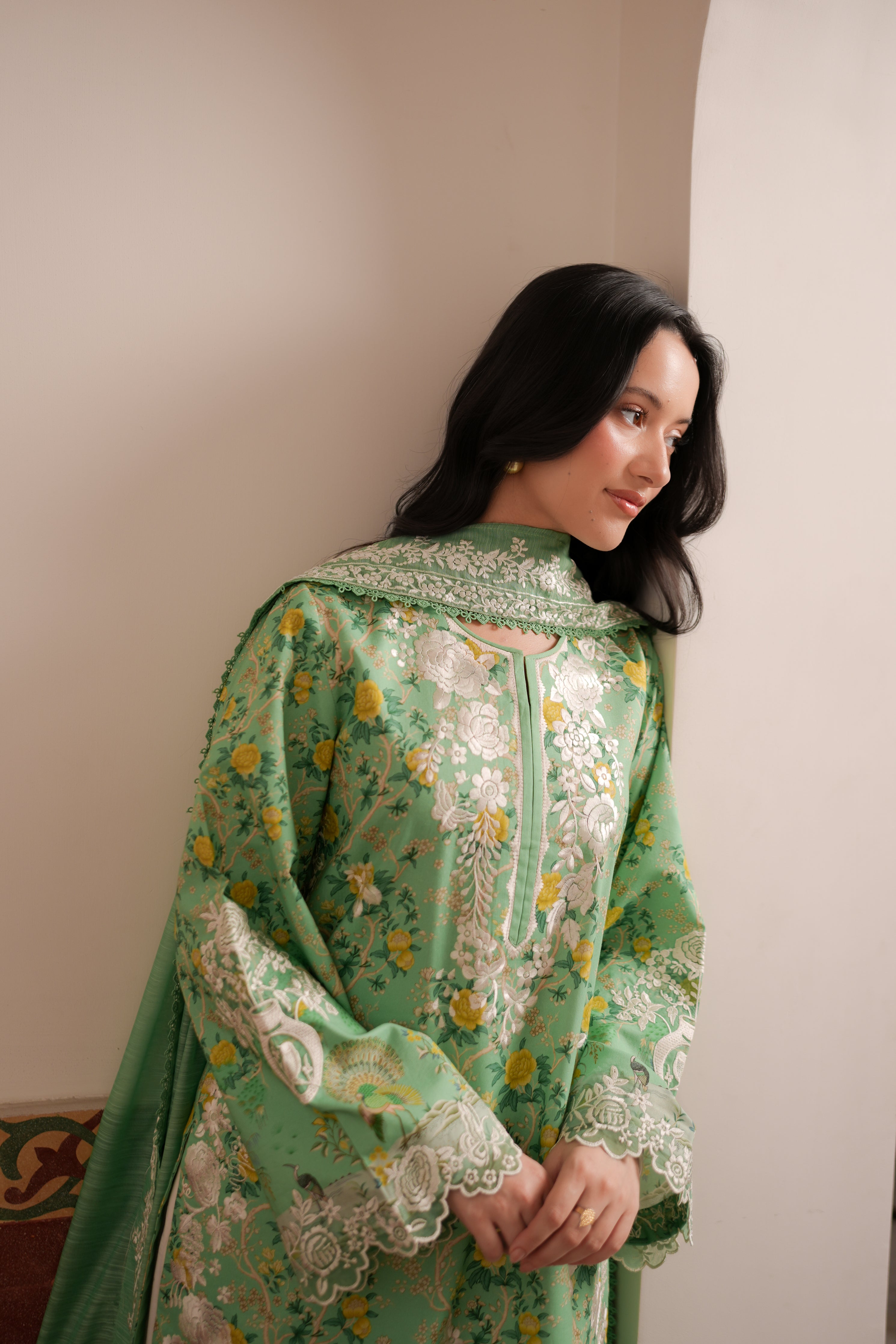 AYLA LUXURY PRINTED EMBROIDERED LAWN SET (NEL-26622) EID UL ADHA 2026