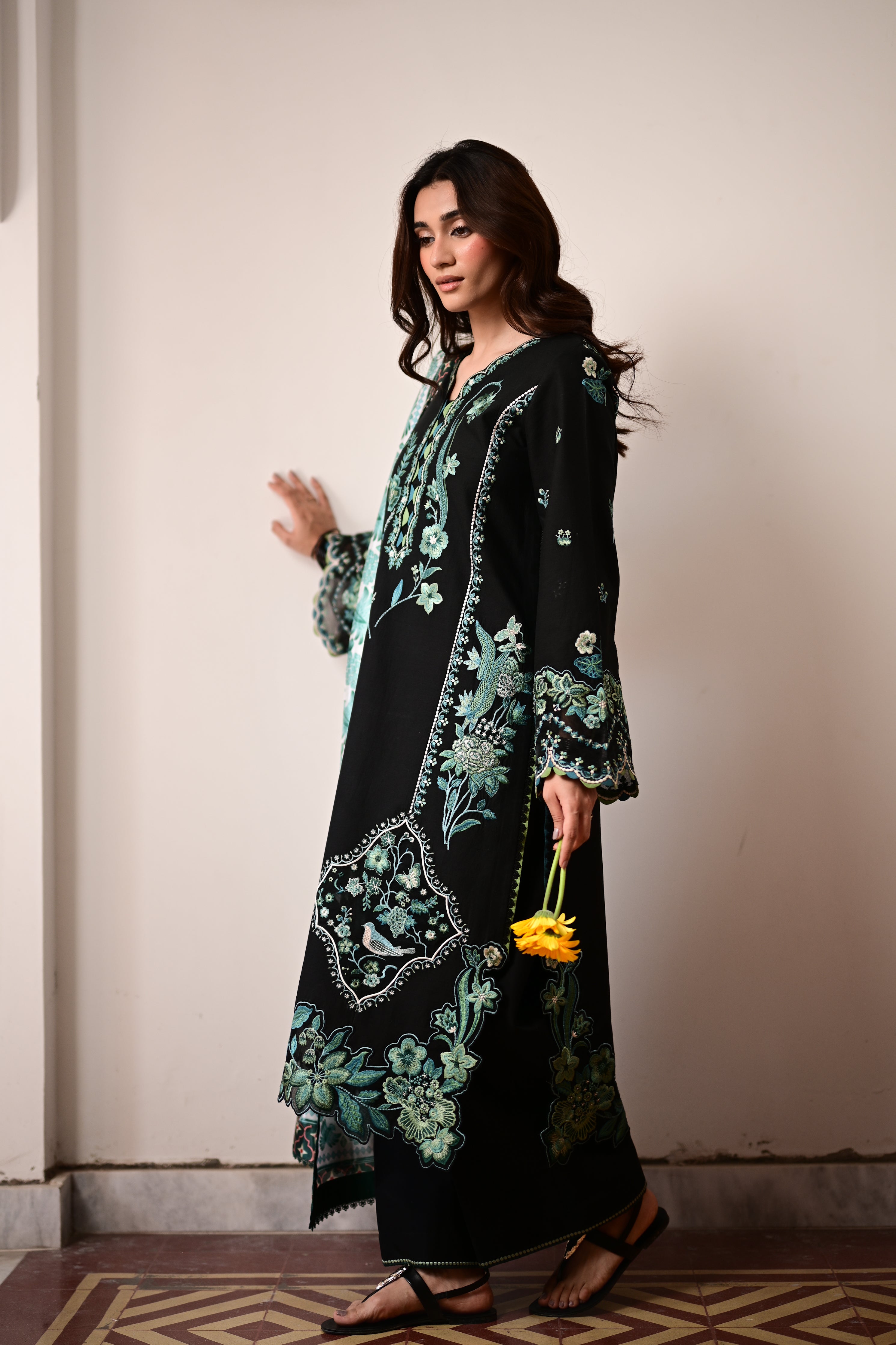 LUNA LUXURY EMBROIDERED LAWN SET (NEL-26614) 2026