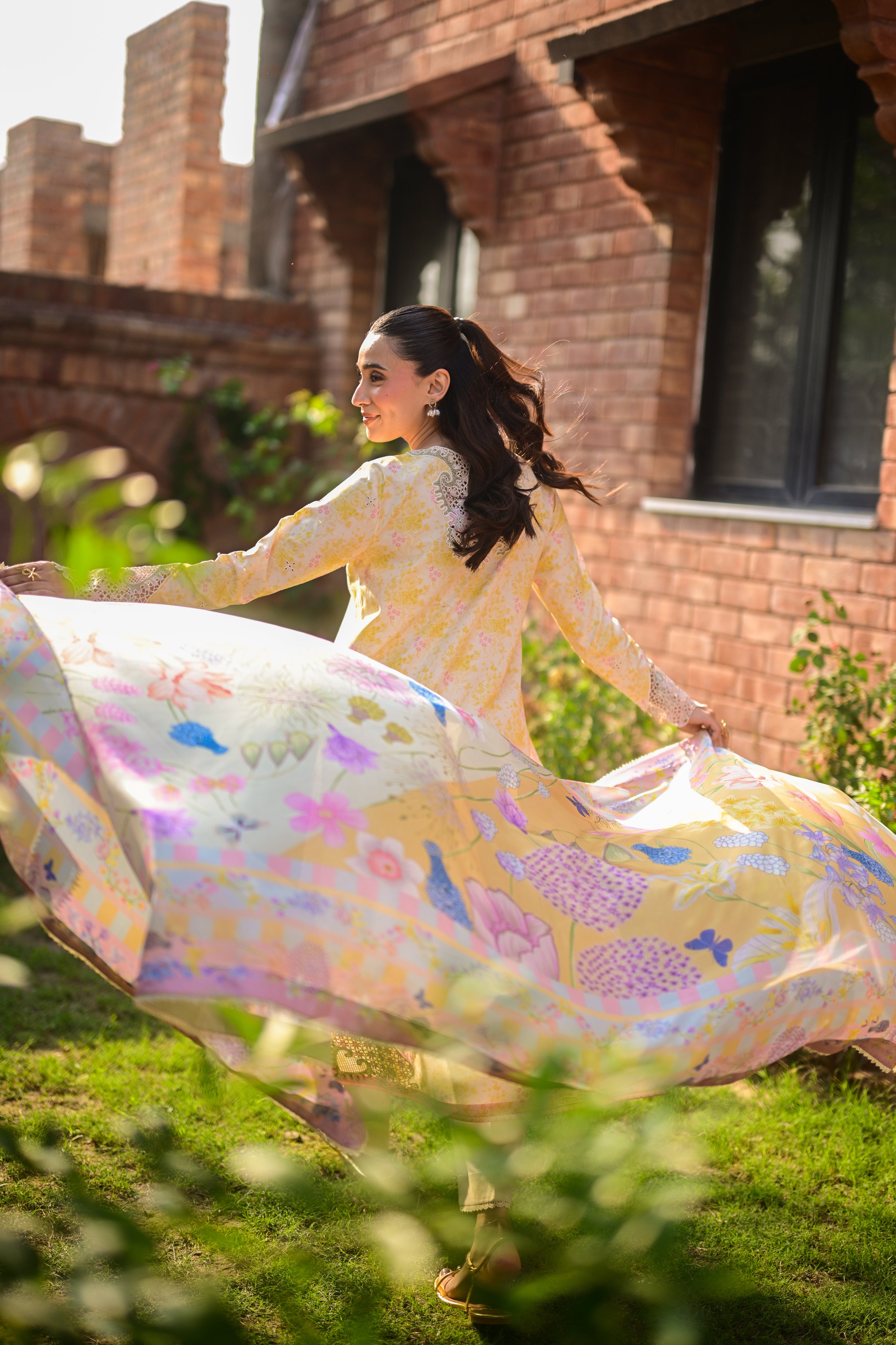 BUTTERCUP GARDEN LUXURY PRINTED EMBROIDERED LAWN SET (NEL-26620) - EID UL ADHA 2026