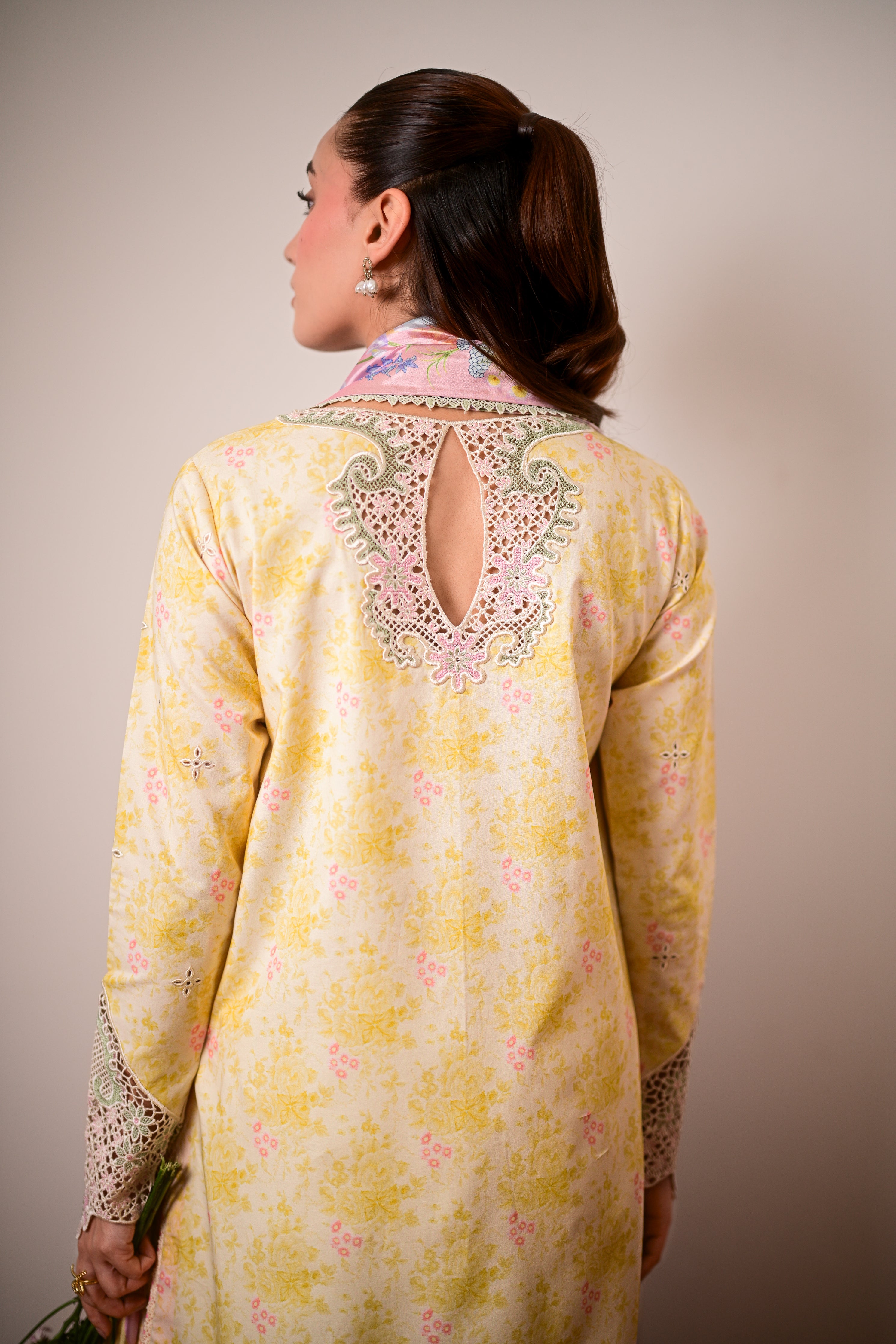 BUTTERCUP GARDEN LUXURY PRINTED EMBROIDERED LAWN SET (NEL-26620) - EID UL ADHA 2026