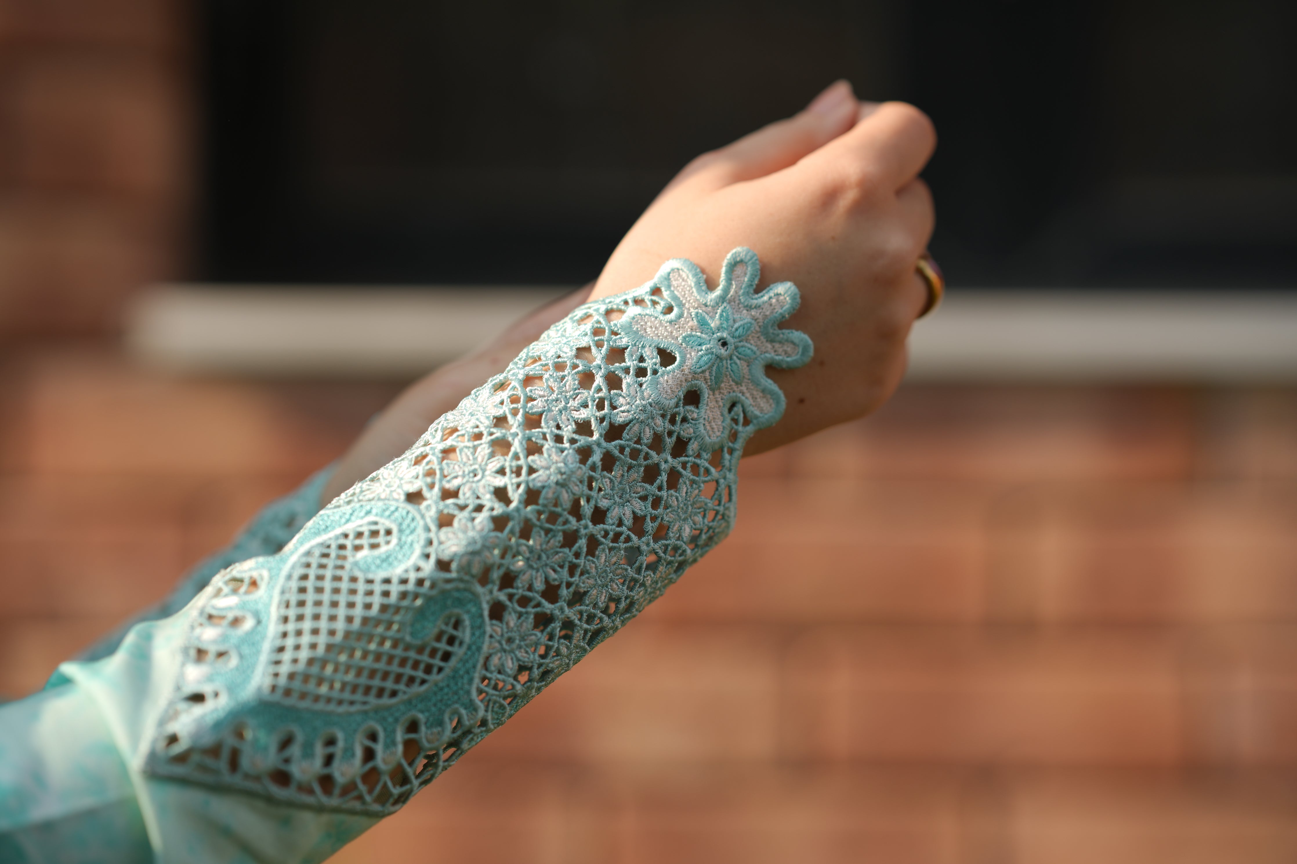 AQUA GARDEN LUXURY PRINTED EMBROIDERED LAWN SET (NEL-26621) EID UL ADHA 2026