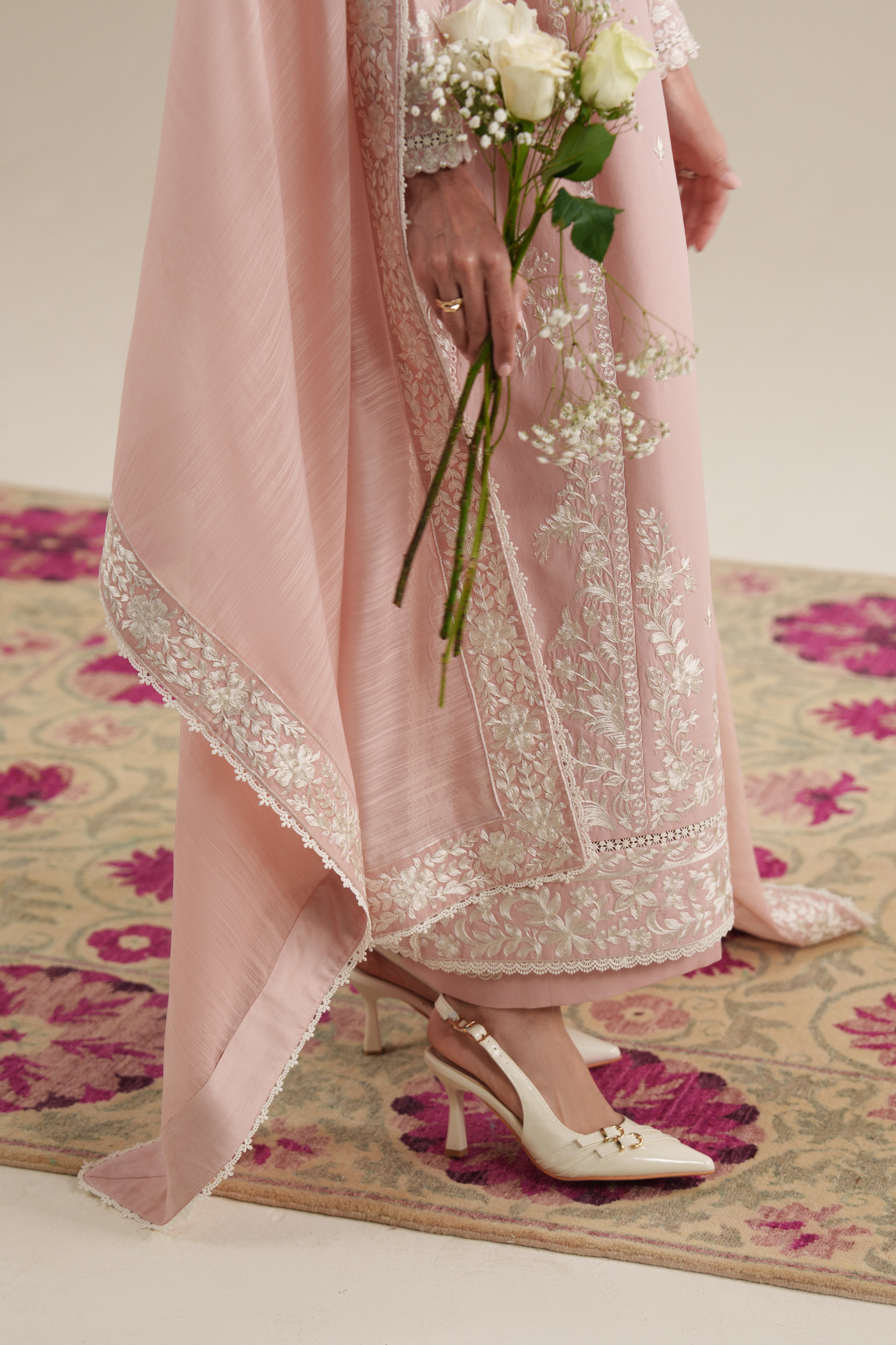 BLUSH PINK LUXURY EMBROIDERED 3PCS SET (NPA3-26424) - READY TO WEAR