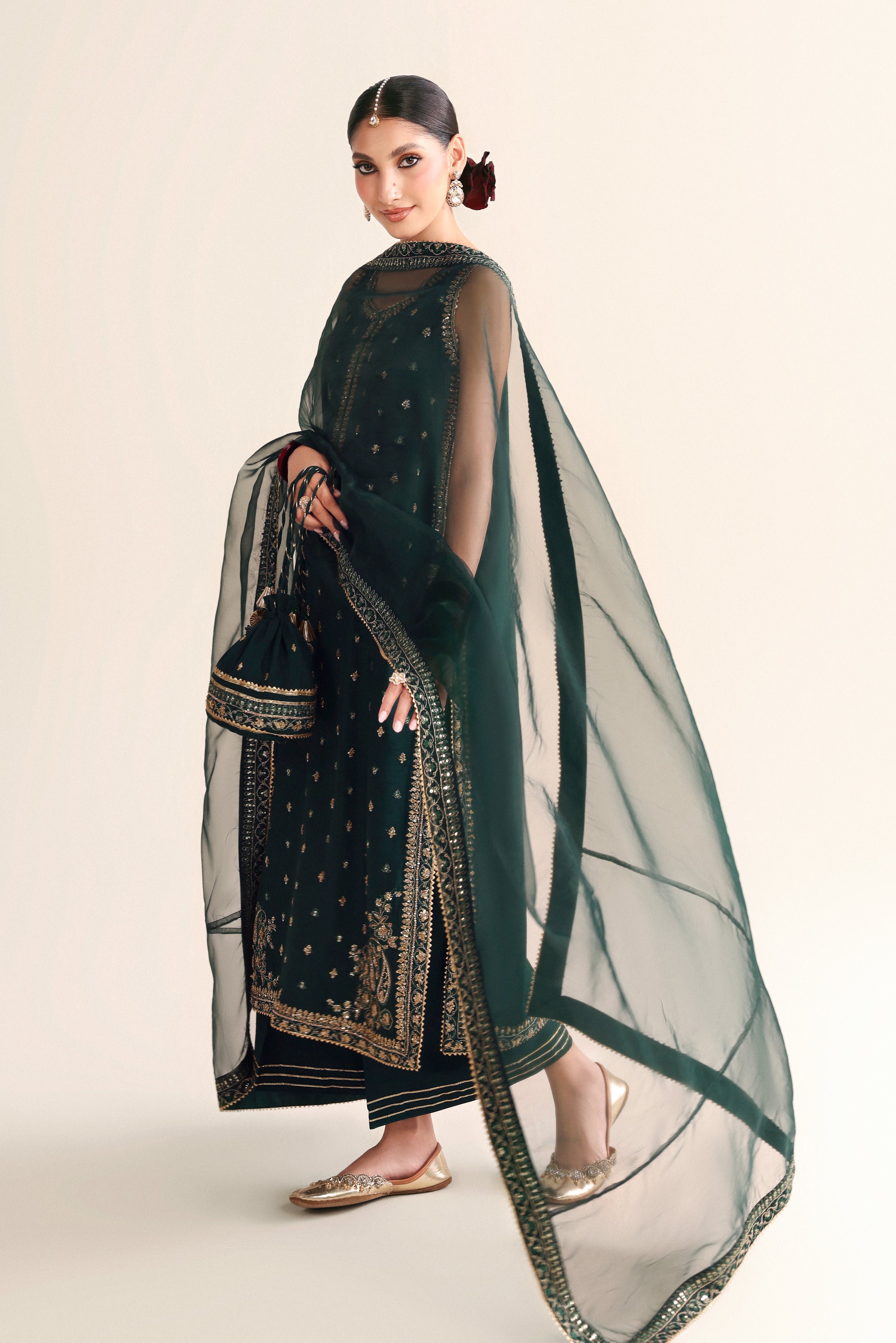 EMERALD GREEN LUXURY WEDDING EDIT - HANDWORKED 2026 (NPA3-26446)