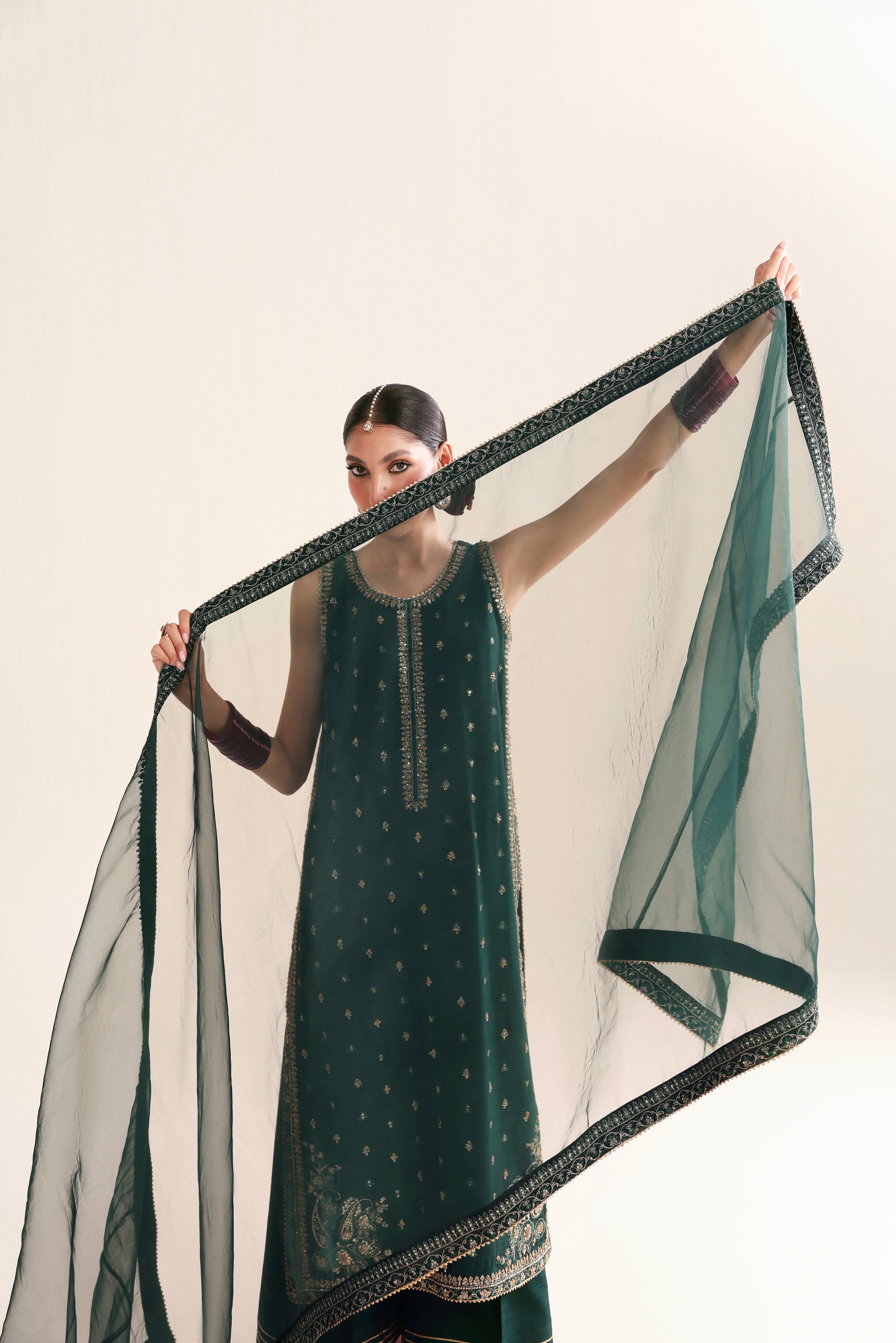 EMERALD GREEN LUXURY WEDDING EDIT - HANDWORKED 2026 (NPA3-26446)