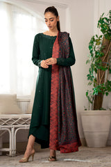 Emerald Green Fall Embroidered Set NEL-23644