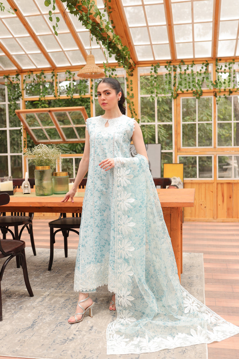 PASTEL BLUE LUXURY LAWN NEL-23625