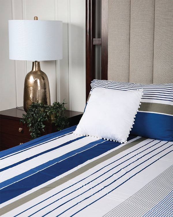 Blue String Bed Sheet BED-21056