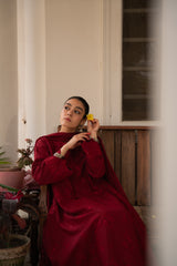 BLOOD RED KALIDAAR SET NPA3-23404