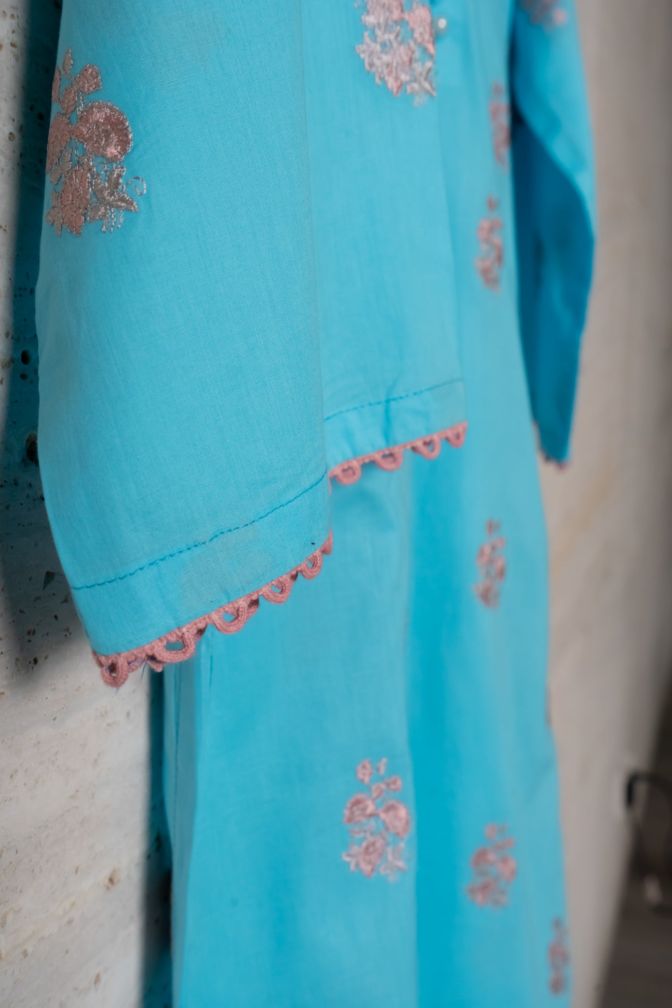 OCEAN BLUE KURTA (NPA1-21336)